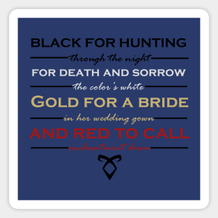 Shadowhunter Children's Rhyme Magnet